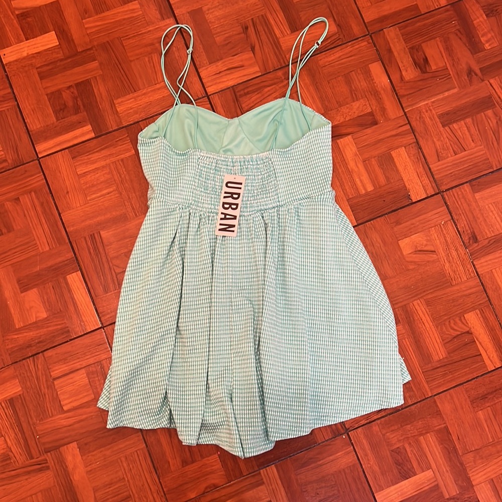 Urban Outfitters sz S jumper Teal and White - Picture 4 of 5